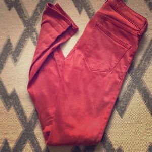 Marc by Marc Jacobs red skinny jeans